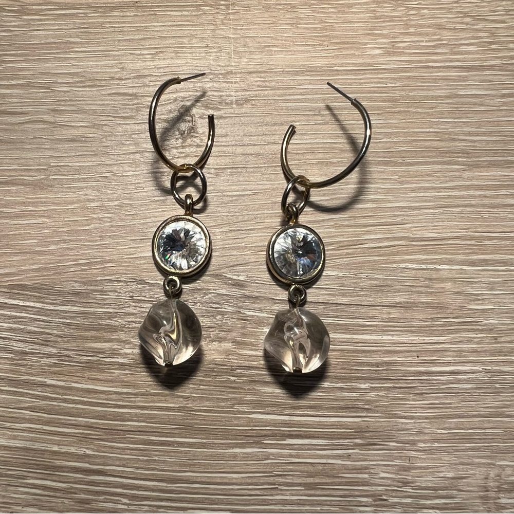 The Limited Gold and Silver Dangle Earrings